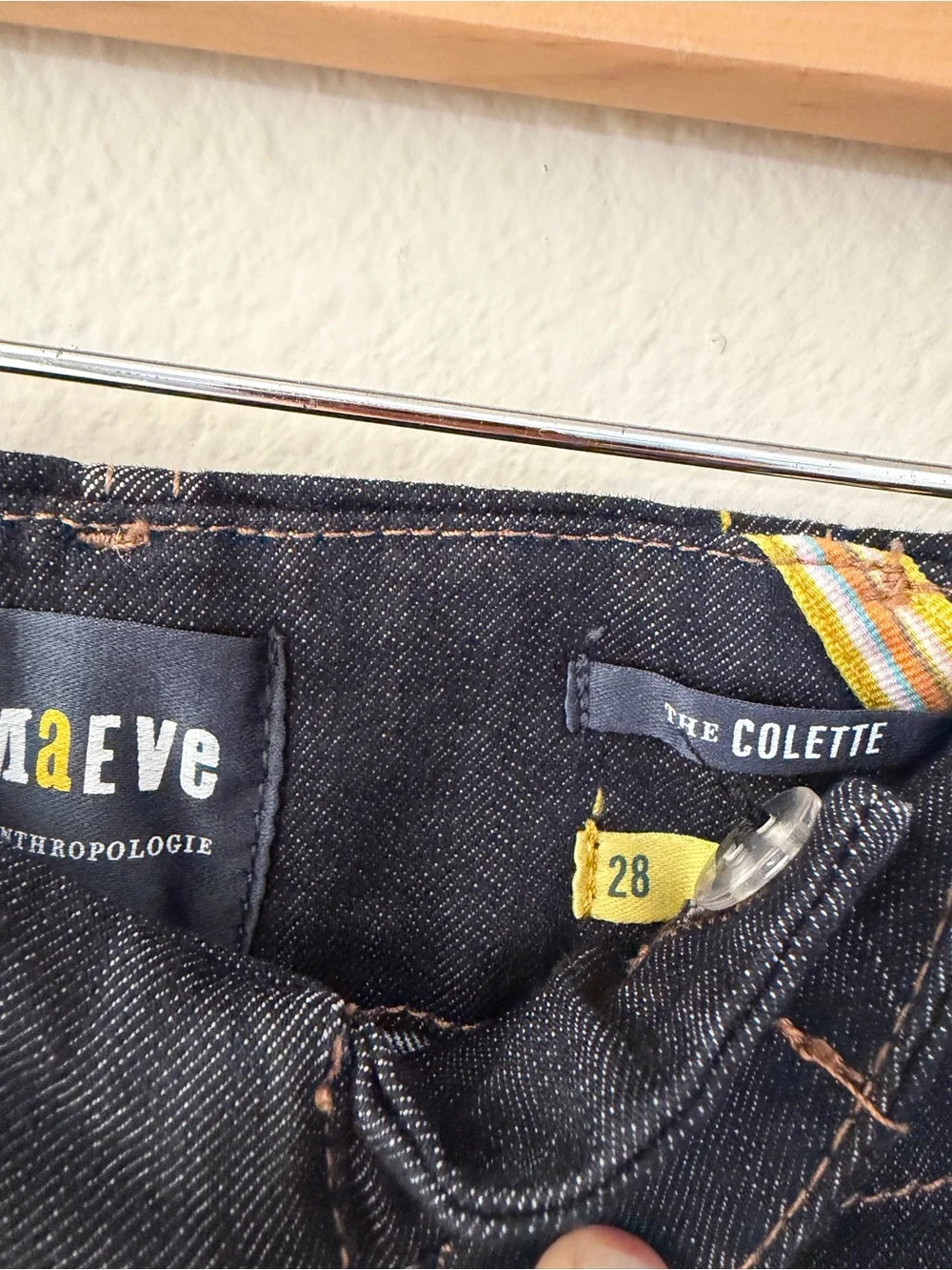 Maeve Colette High-Rise Wide-Leg Cropped Jeans SZ 28 - Picture 6 of 10